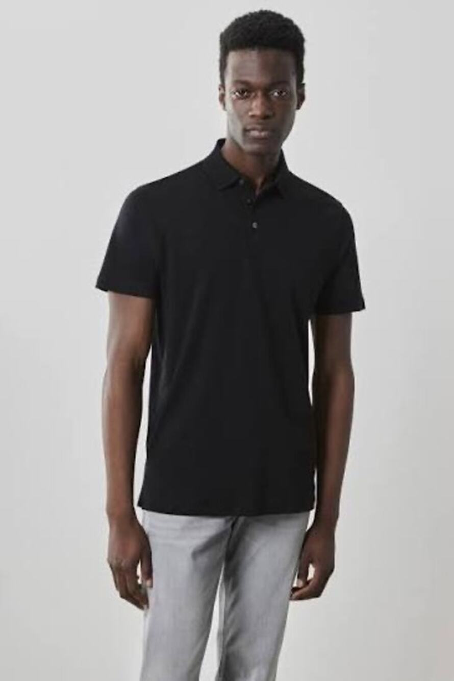Robert Barakett The Barakett Polo Georgia SS Honeycomb Men’s XL Black New NWT